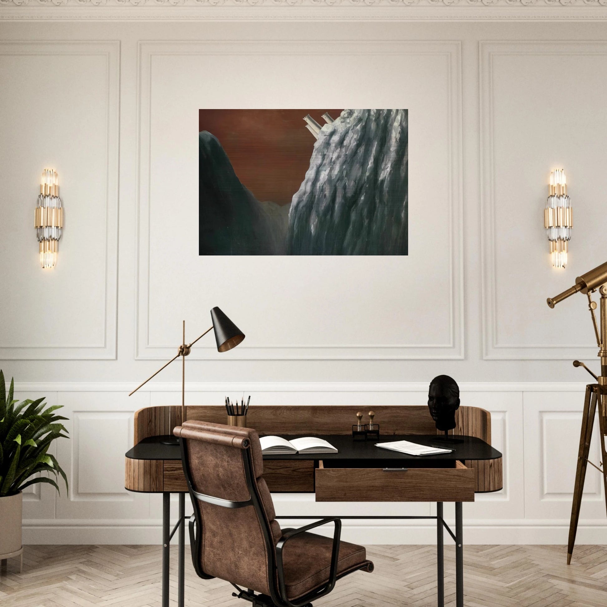 NOT_DETECTED_211402 - Rene Magritte Brushed Aluminum Print - 70x100 cm / 28x40 inches | Rene Magritte Aluminum Print | Rene Magritte Prints