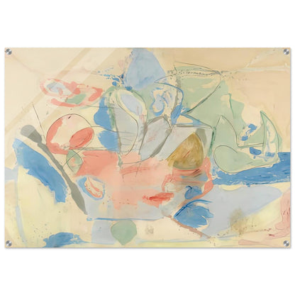 Mountains and Sea, 1952- - Helen Frankenthaler Acrylic Print - 70x100 cm / 28x40″ inches