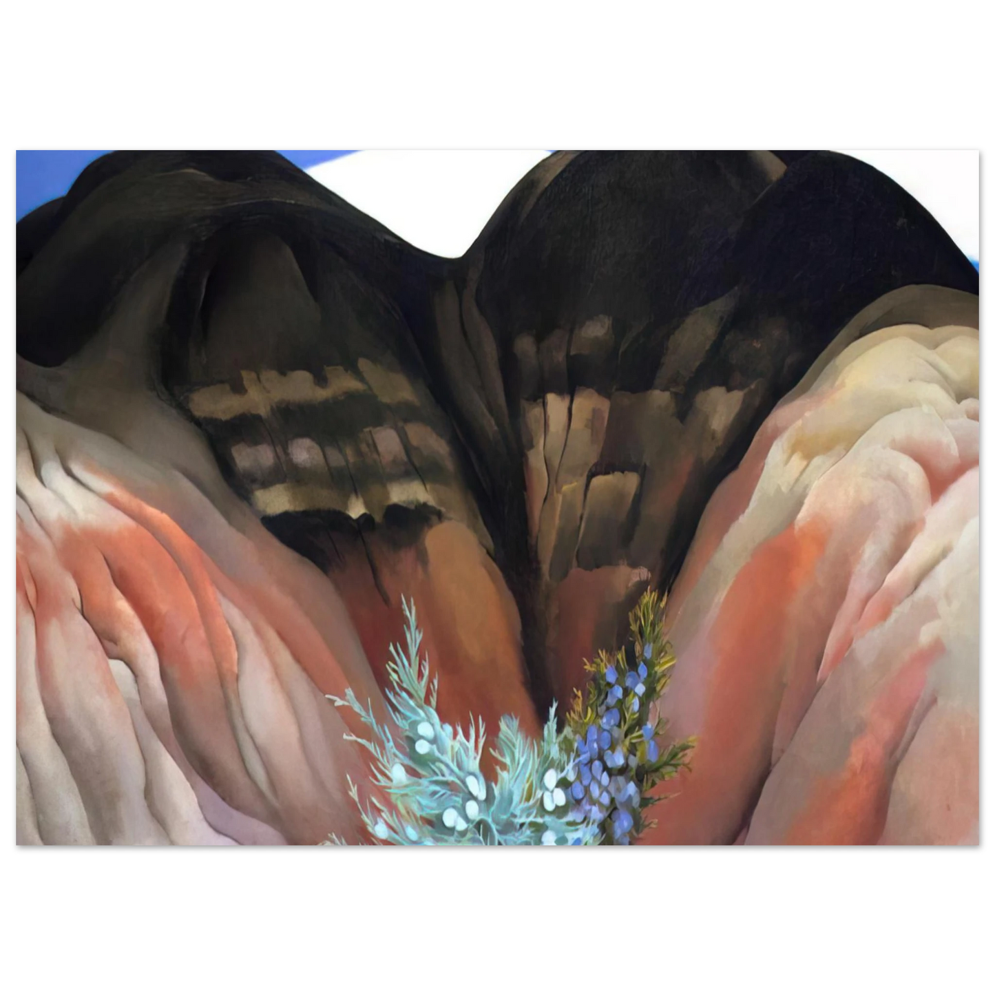 Georgia O'Keeffe - Black Hills with Cedar Fine Art Poster