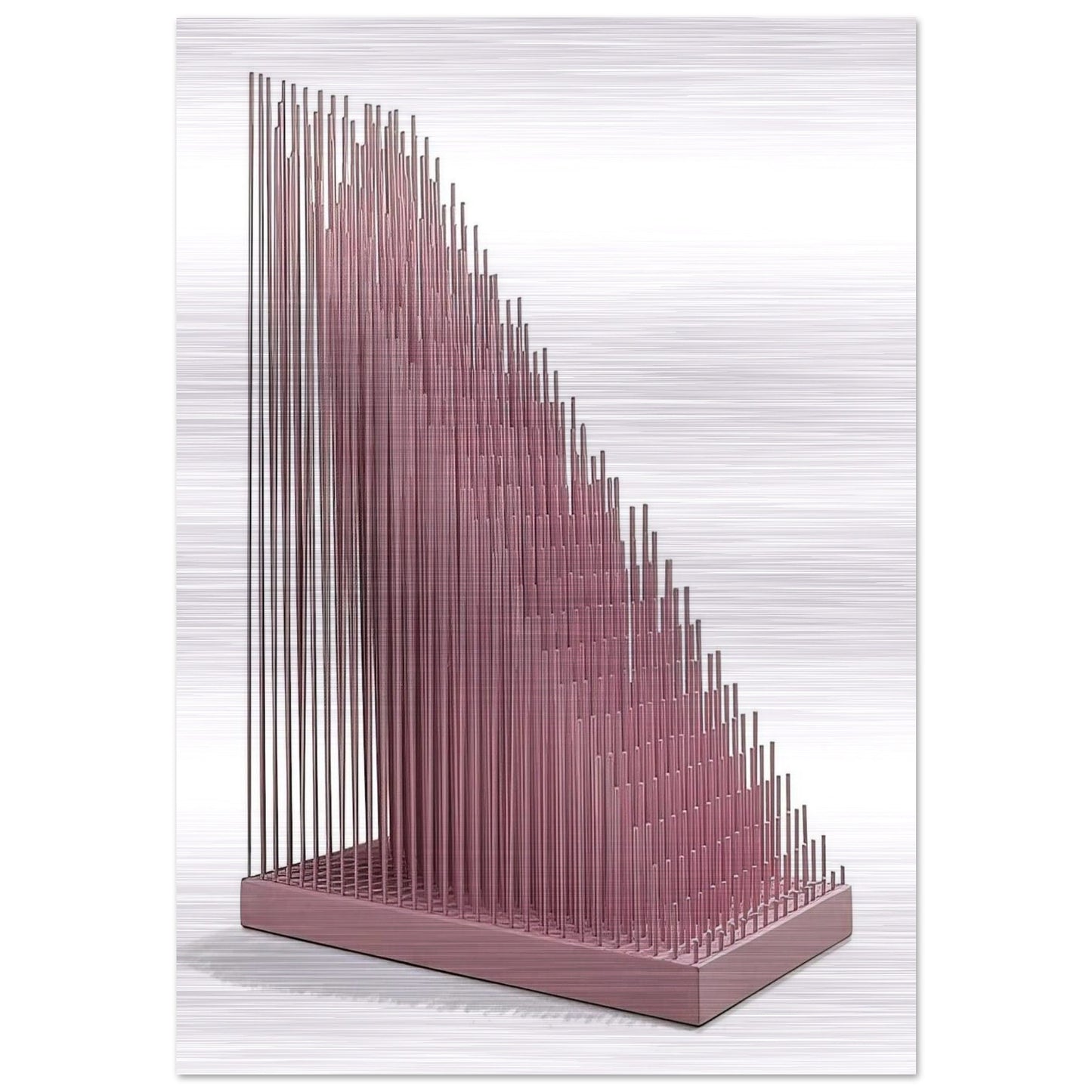 PROGRESION ROSA - Jesus Rafael Soto Brushed Aluminum Print - 70x100 cm / 28x40 inches | Jesus Rafael Soto Aluminum Print | Jesus Rafael Soto Prints