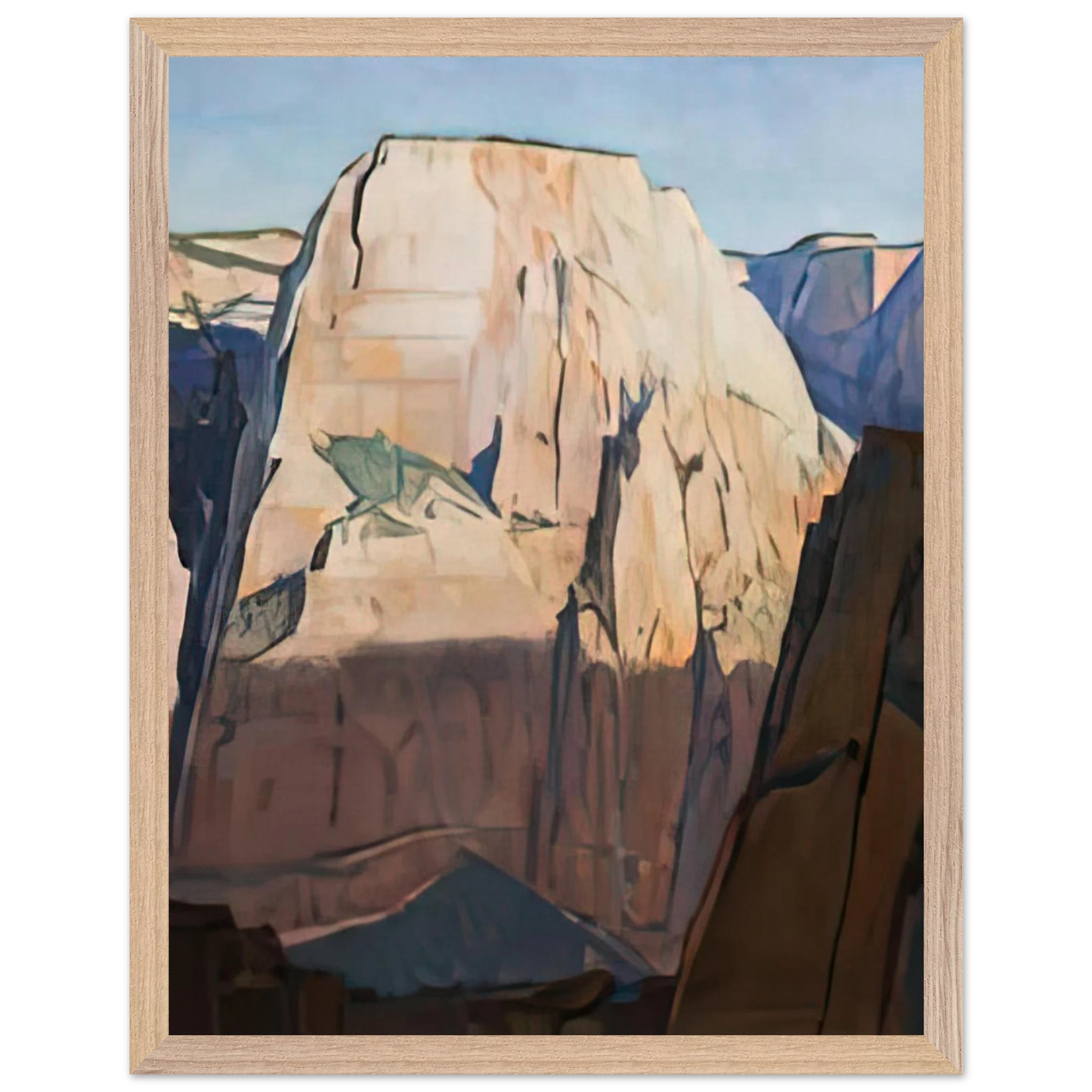 Maynard Dixon - GREAT WHITE THRONE ZION CANYON UTAH 1933 Wall art - 40x50 cm / 16x20 inches - Fine Art Poster-canvas - -
