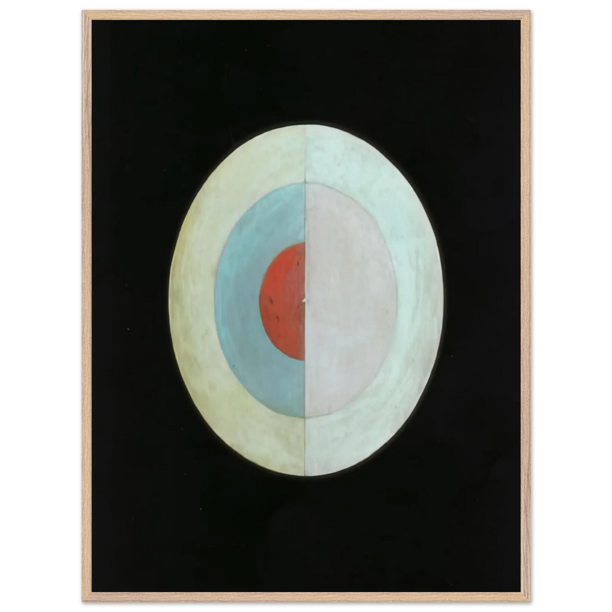 Hilma af Klint - THE SWAN NO 16 1915 Wall art - 70x100 cm / 28x40 Inches - Premium Wooden Framed Poster With Fine Art Paper - Black frame