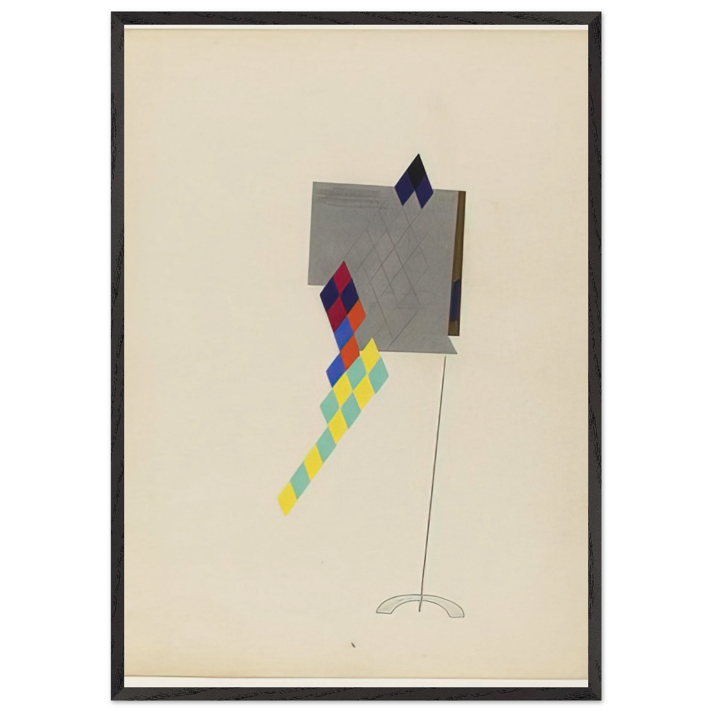 DRAGONFLY FROM THE PORTFOLIO REVOLVING DOORS 1926 - Man Ray 70x100 cm / 28x40 inches Framed Art Print – Black Wooden Frame