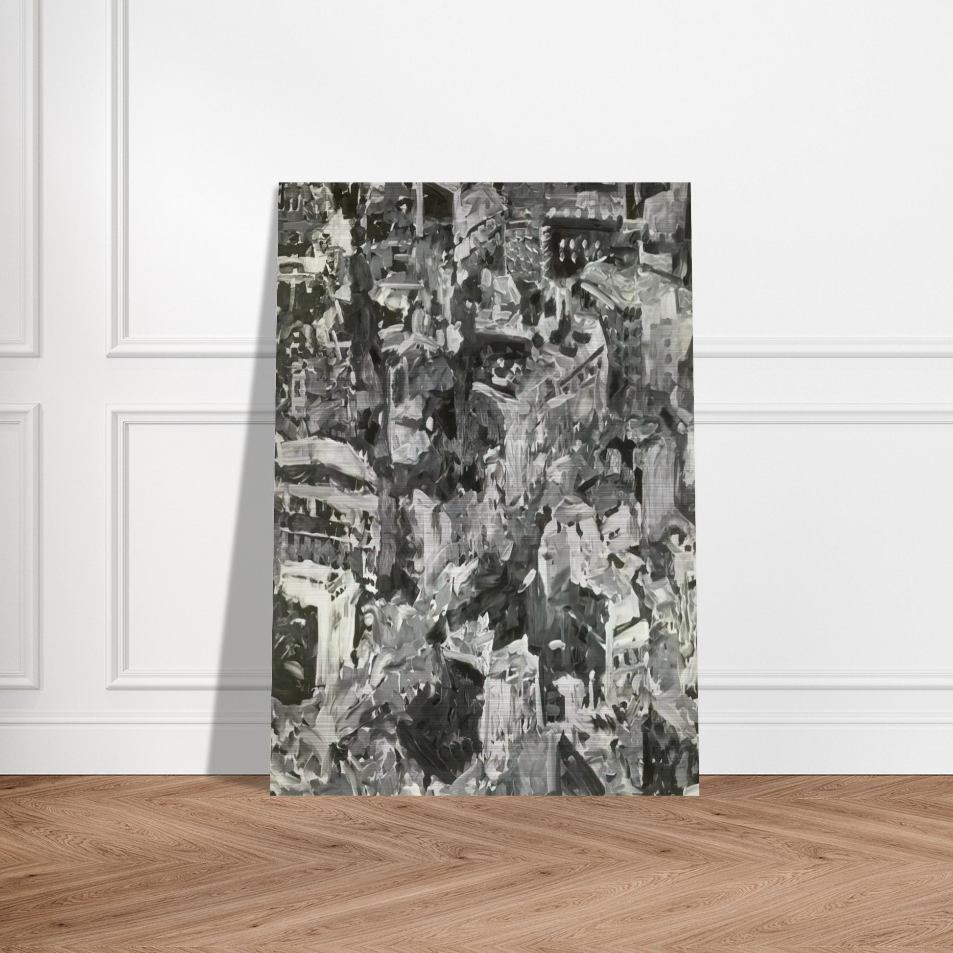 TOWNSCAPE PARIS 1968 - Gerhard Richter Brushed Aluminum Print - 70x100 cm / 28x40 inches | Gerhard Richter Aluminum Print | Gerhard Richter Prints