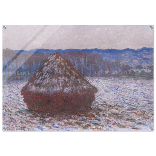 Stack of Wheat - claude monet Acrylic Print - 70x100 cm / 28x40″ inches | claude monet Wall Art | claude monet Prints