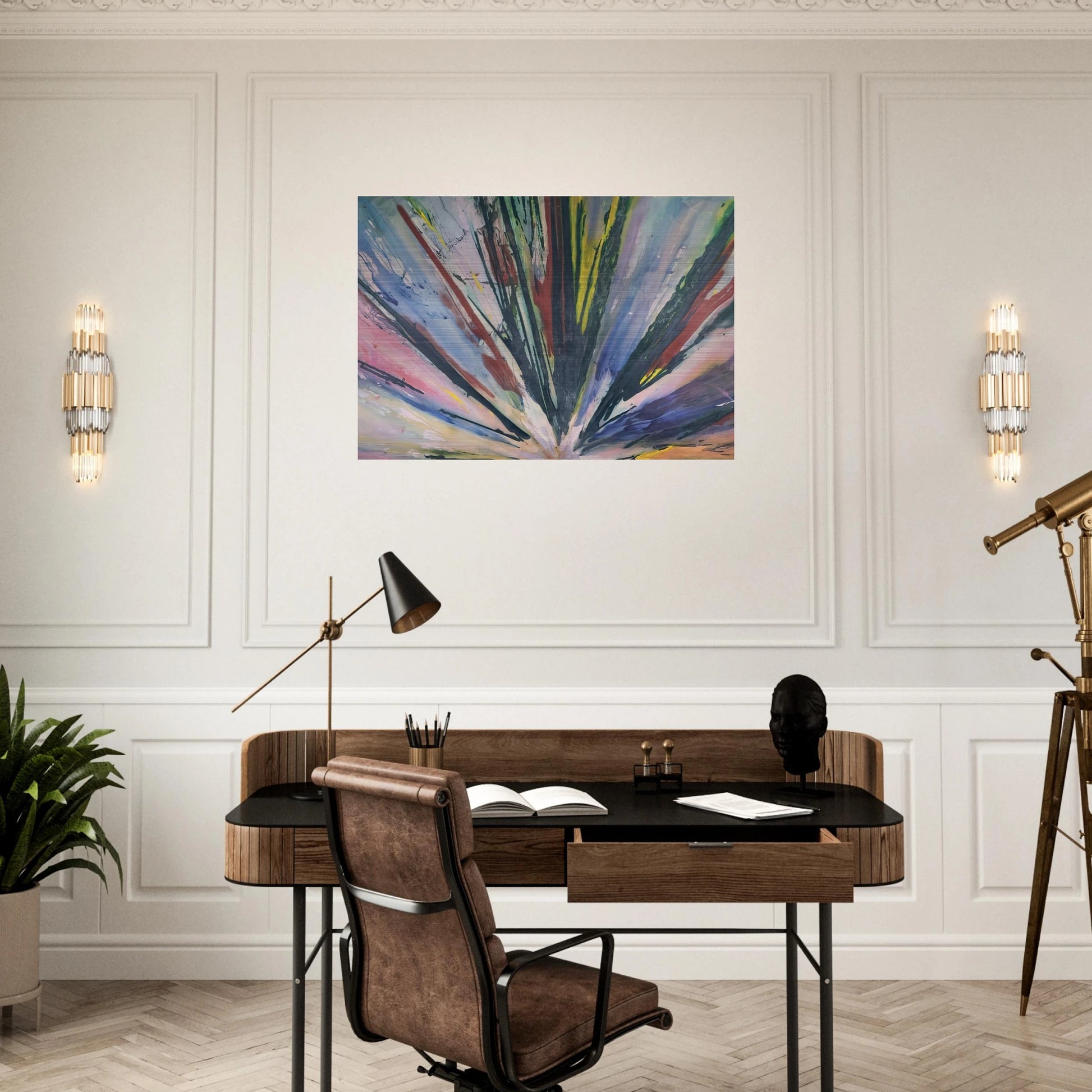 Stand - Sam Gilliam Brushed Aluminum Print - 70x100 cm / 28x40 inches | Sam Gilliam Aluminum Print | Sam Gilliam Prints