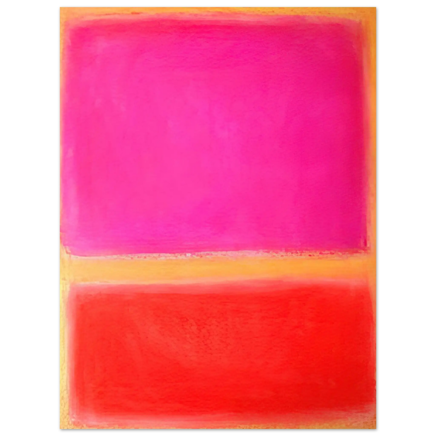 Helen Frankenthaler - Untitled - Color Field Painting Wall art - 40x40 cm / 16x16 inches - Premium Wooden Framed Poster With Fine Art Paper - White frame