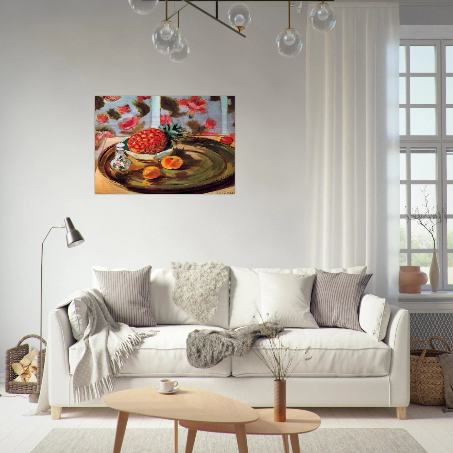 STILL LIFE WITH PINEAPPLE 1924 - Henri Matisse Brushed Aluminum Print - 70x100 cm / 28x40 inches | Henri Matisse Aluminum Print | Henri Matisse Prints