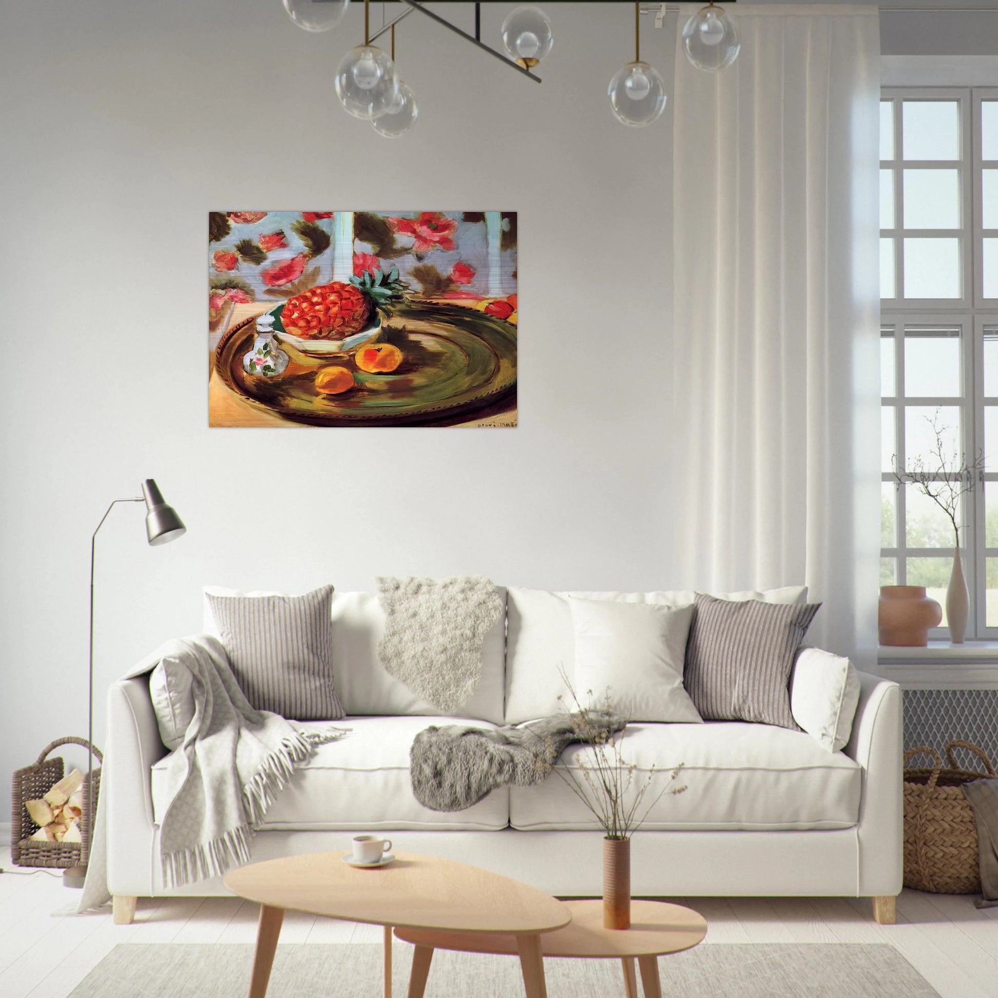 STILL LIFE WITH PINEAPPLE 1924 - Henri Matisse Brushed Aluminum Print - 70x100 cm / 28x40 inches | Henri Matisse Aluminum Print | Henri Matisse Prints