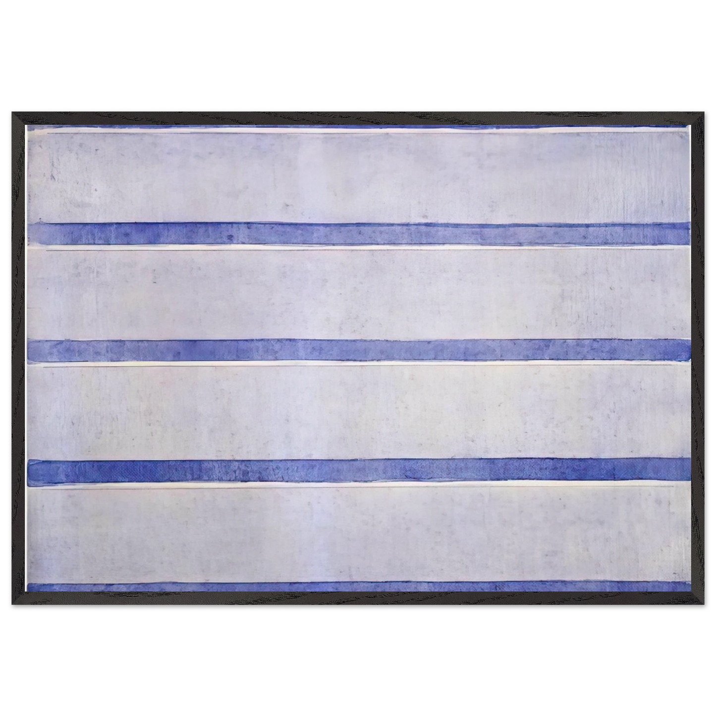 Untitled N1 - Agnes Martin 70x100 cm / 28x40 inches Framed Art Print – Black Wooden Frame