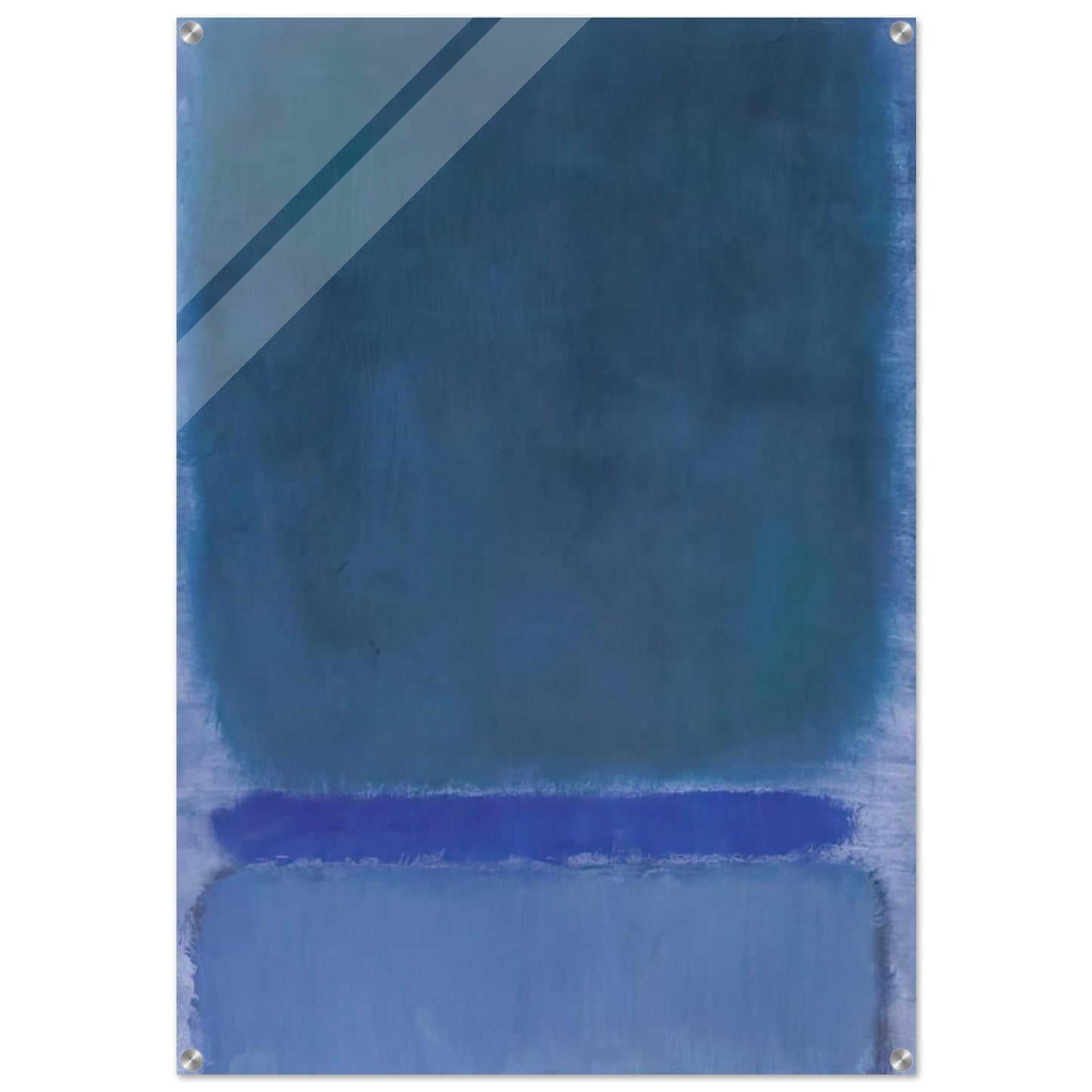 Untitled Green on Blue - 1968 - Mark Rothko Acrylic Print - 70x100 cm / 28x40″ inches | Mark Rothko Wall Art | Mark Rothko Prints