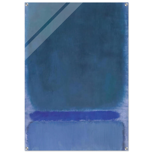 Untitled Green on Blue - 1968 - Mark Rothko Acrylic Print - 70x100 cm / 28x40″ inches | Mark Rothko Wall Art | Mark Rothko Prints