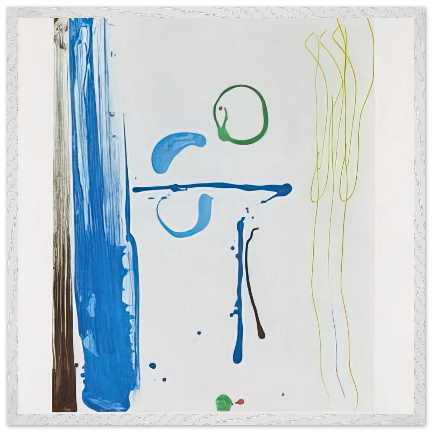 Helen Frankenthaler - Sunshine After Rain - 1987 Wall art - 60x90 cm / 24x36 inches - Premium Wooden Framed Poster With Fine Art Paper-canvas - Wood frame