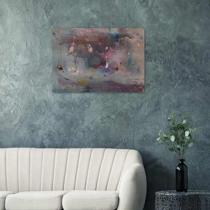 Grey Fireworks, 1982- - Helen Frankenthaler Brushed Aluminum Print - 70x100 cm / 28x40 inches | Helen Frankenthaler Aluminum Print | Helen Frankenthaler Prints