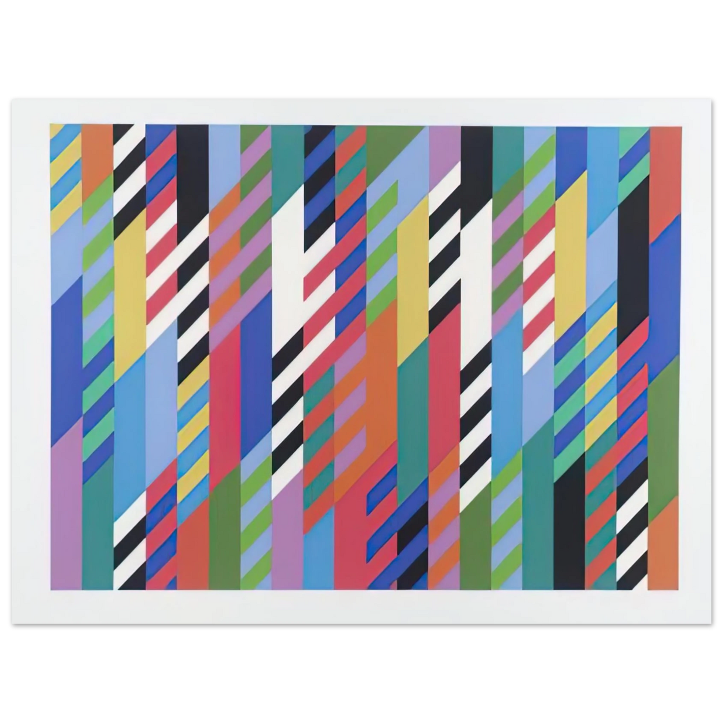 Bridget Riley - FETE 1989  75x100 cm / 30x40inches Fine Art Poster