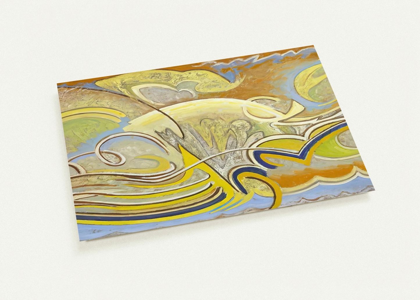 Abstraction 30 - 1955 By Lawren Harris Pack of 10 Post Cards | Lawren Harris Post Cards | A6 (10.5 x 14.8 cm) - 4.1 x 5.8 inches