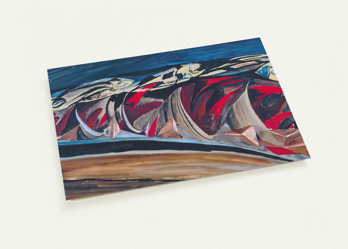 Lights  Sounds of a Night Train - 1924 By Benedetta Cappa Pack of 10 Post Cards | Benedetta Cappa Post Cards | A6 (10.5 x 14.8 cm) - 4.1 x 5.8 inches