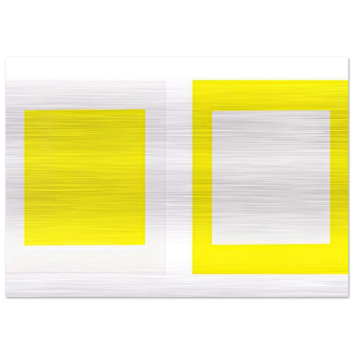 Untitled Cadmium Yellow Light - 1990 - Donald Judd Brushed Aluminum Print - 70x100 cm / 28x40 inches | Donald Judd Aluminum Print | Donald Judd Prints