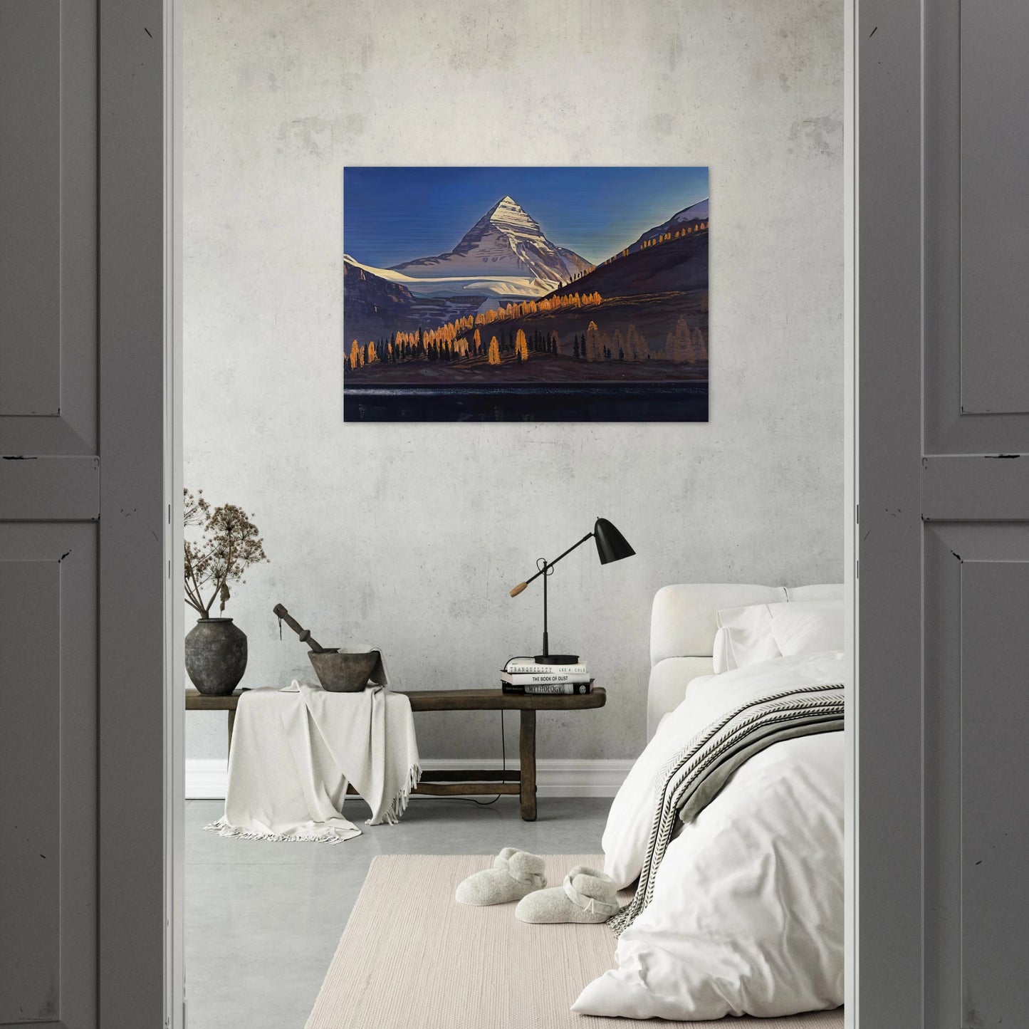 Mount Assiniboine. Canadian Rockies - Rockwell Kent Brushed Aluminum Print - 70x100 cm / 28x40 inches | Rockwell Kent Aluminum Print | Rockwell Kent Prints