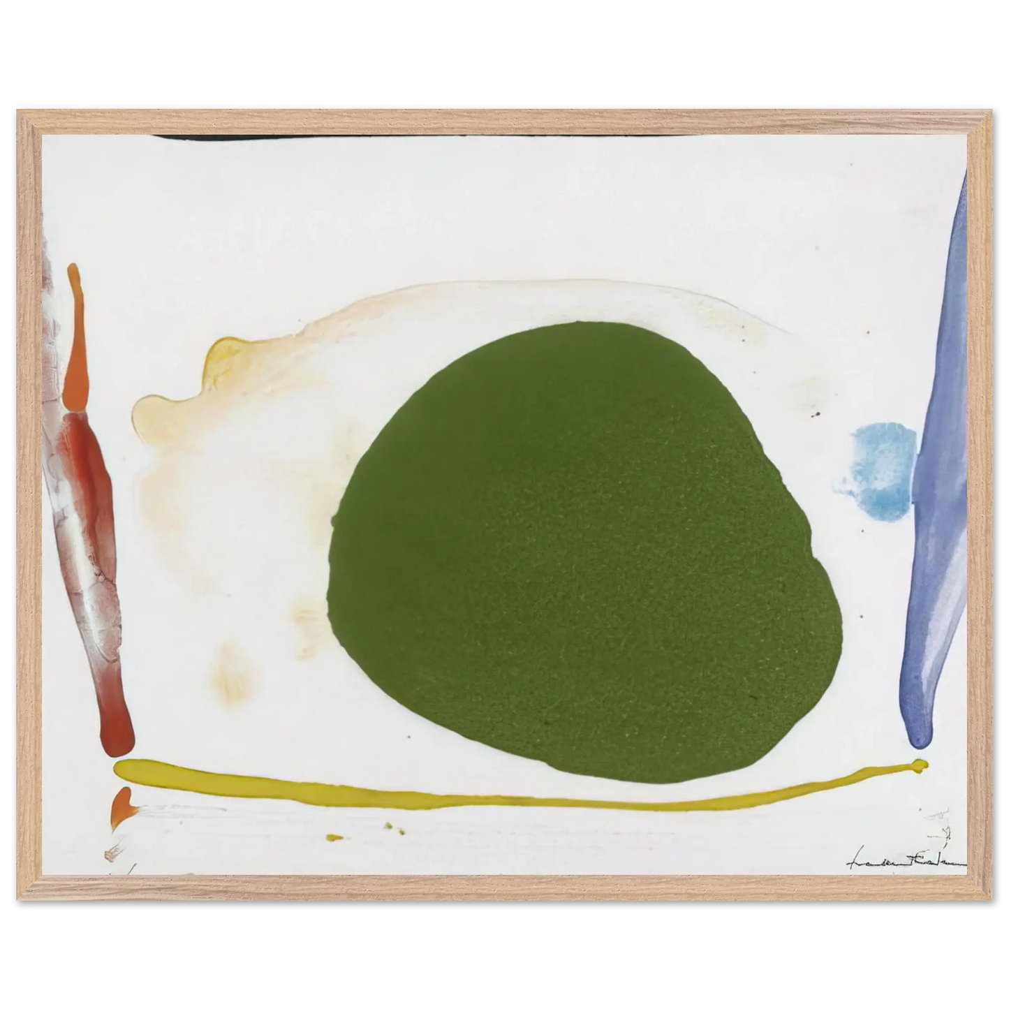Helen Frankenthaler - Thanksgiving Day - 1973 Wall art - 70x70 cm / 28x28 Inches - Fine Art Poster - -