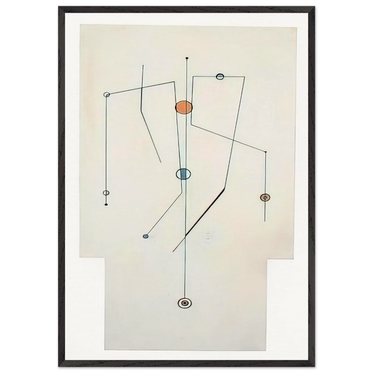 Ilke - 1951 - Carmelo Arden Quin 70x100 cm / 28x40 inches Framed Art Print – Black Wooden Frame