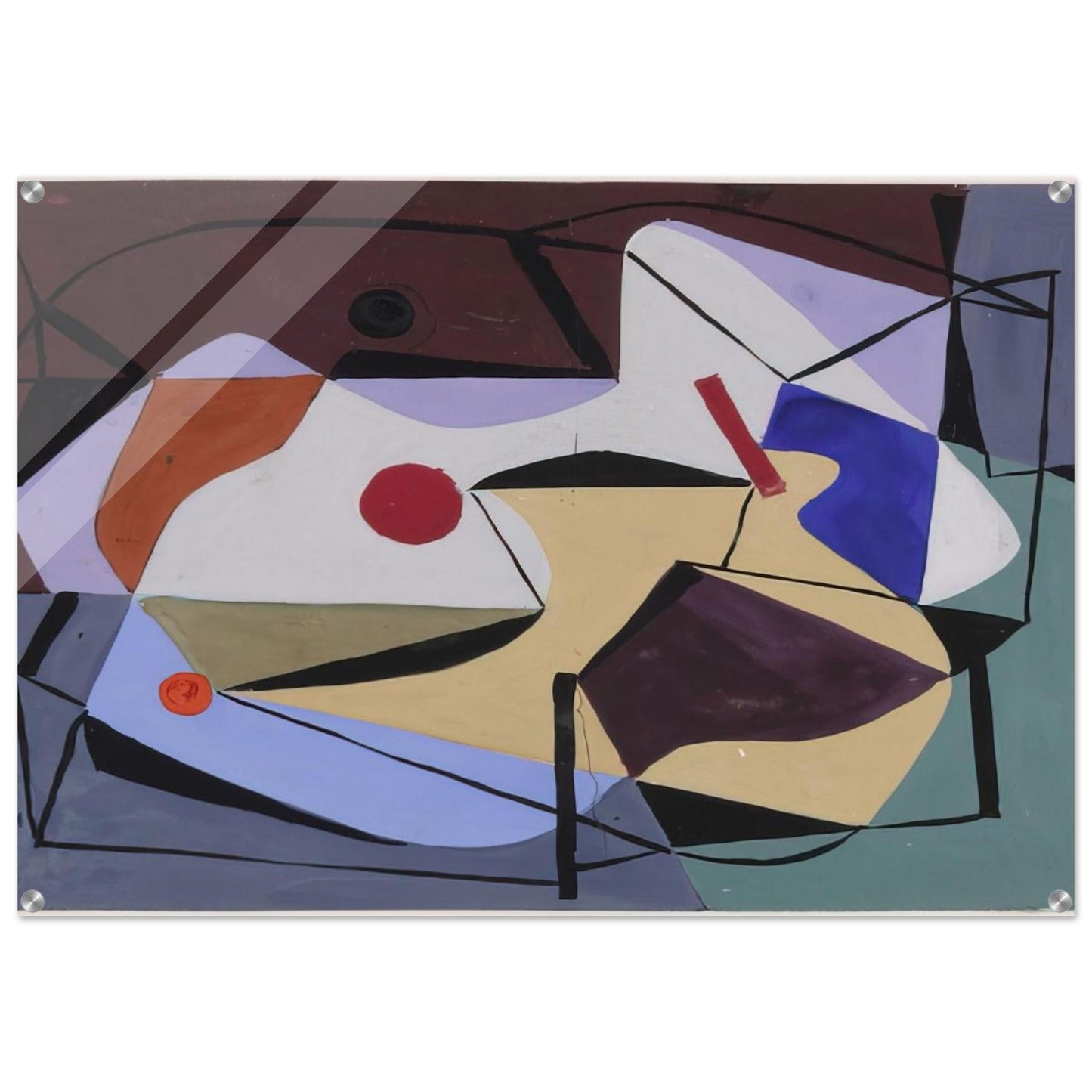 Study for a Painting - 1939 - Ad Reinhardt Acrylic Print - 70x100 cm / 28x40″ inches
