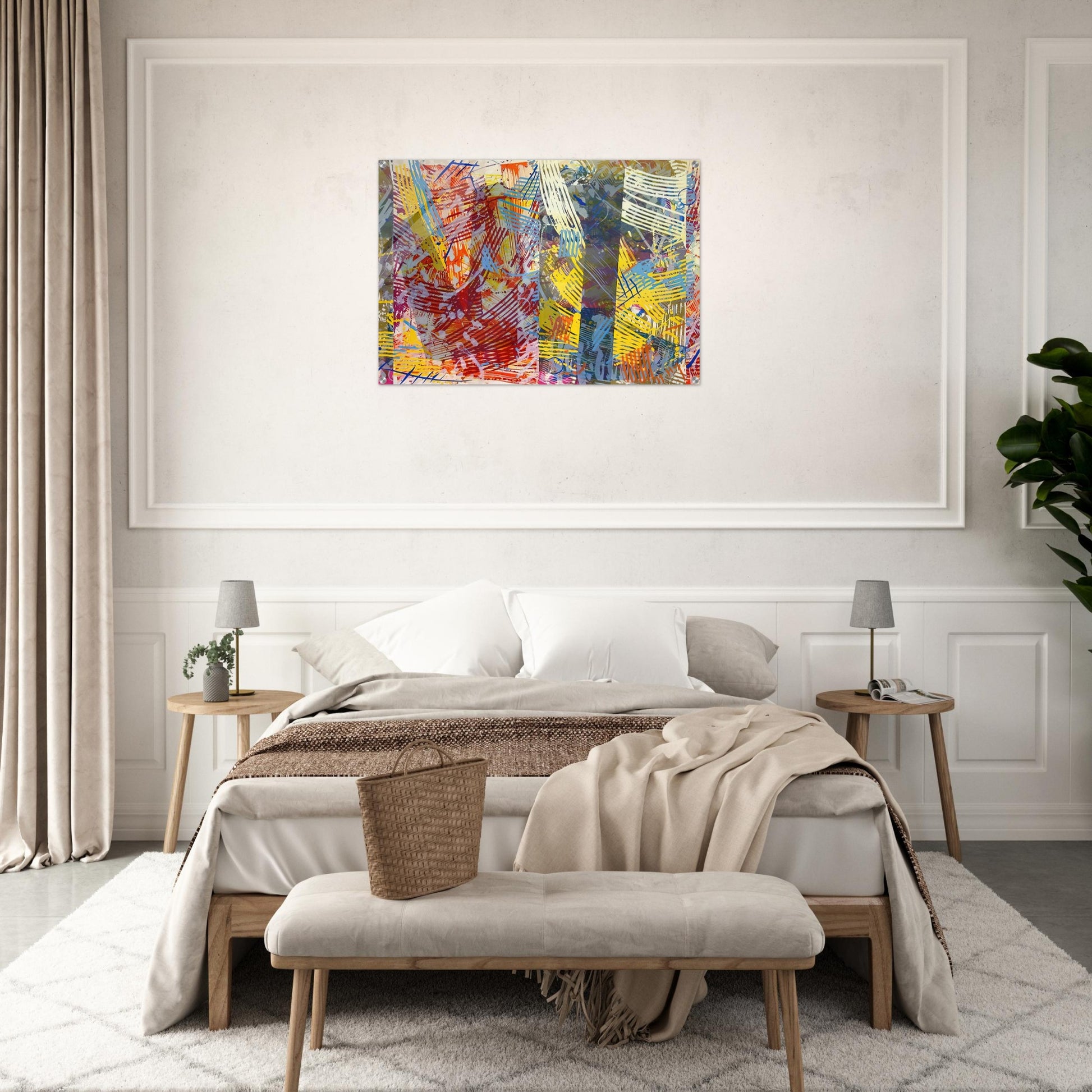 Pretty Boxes - Sam Gilliam Acrylic Print - 70x100 cm / 28x40″ inches | Sam Gilliam Wall Art | Sam Gilliam Prints