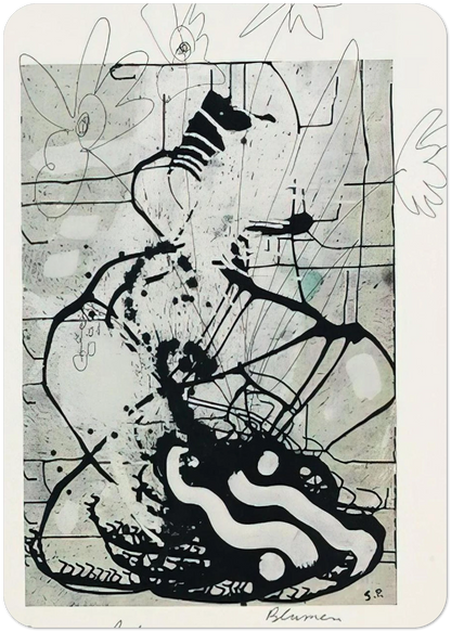 BLUMEN 1985 By Sigmar Polke Pack of 10 Post Cards | Sigmar Polke Post Cards | A6 (10.5 x 14.8 cm) - 4.1 x 5.8 inches