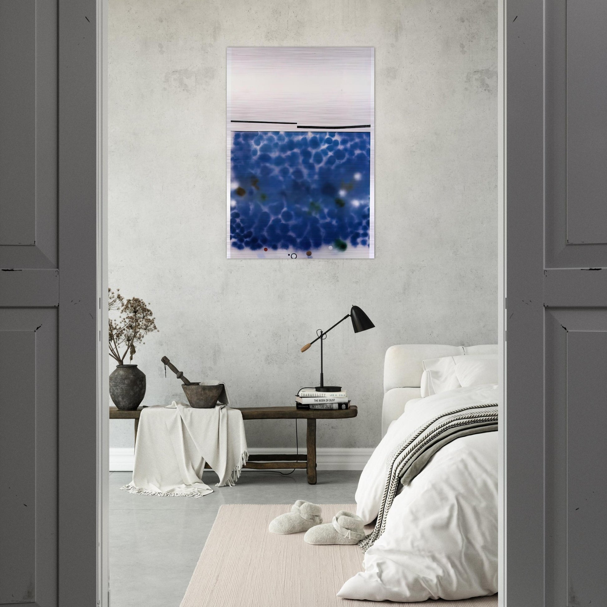 The Starry Night - 1987 - Victor Pasmore Brushed Aluminum Print - 70x100 cm / 28x40 inches | Victor Pasmore Aluminum Print | Victor Pasmore Prints