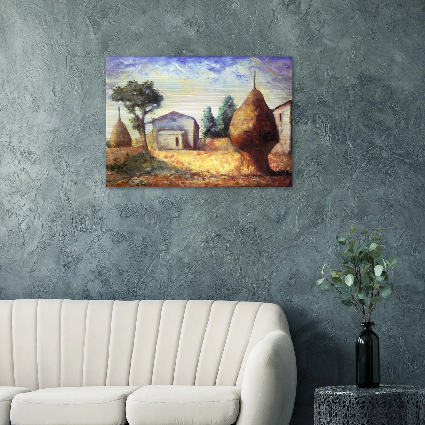 PAGLIAI 1929 - Carlo Carra Brushed Aluminum Print - 70x100 cm / 28x40 inches | Carlo Carra Aluminum Print | Carlo Carra Prints