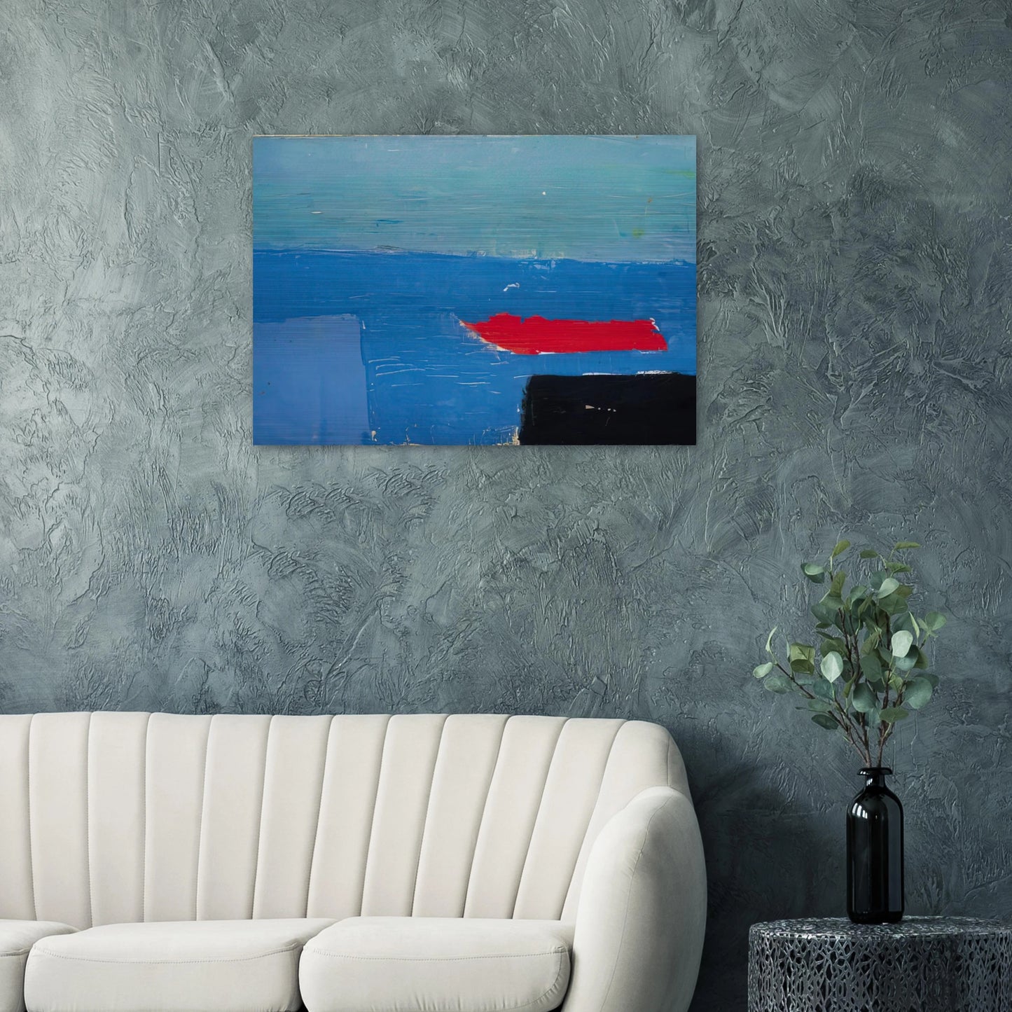 Bâteau - Lyrical Abstraction - Nicolas de Stael Brushed Aluminum Print - 70x100 cm / 28x40 inches | Nicolas de Stael Aluminum Print | Nicolas de Stael Prints