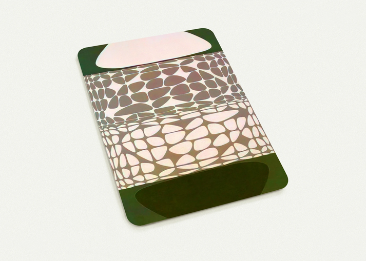 Meandres Belle-Isle - 1951 By Victor Vasarely Pack of 10 Post Cards | Victor Vasarely Post Cards | A6 (10.5 x 14.8 cm) - 4.1 x 5.8 inches