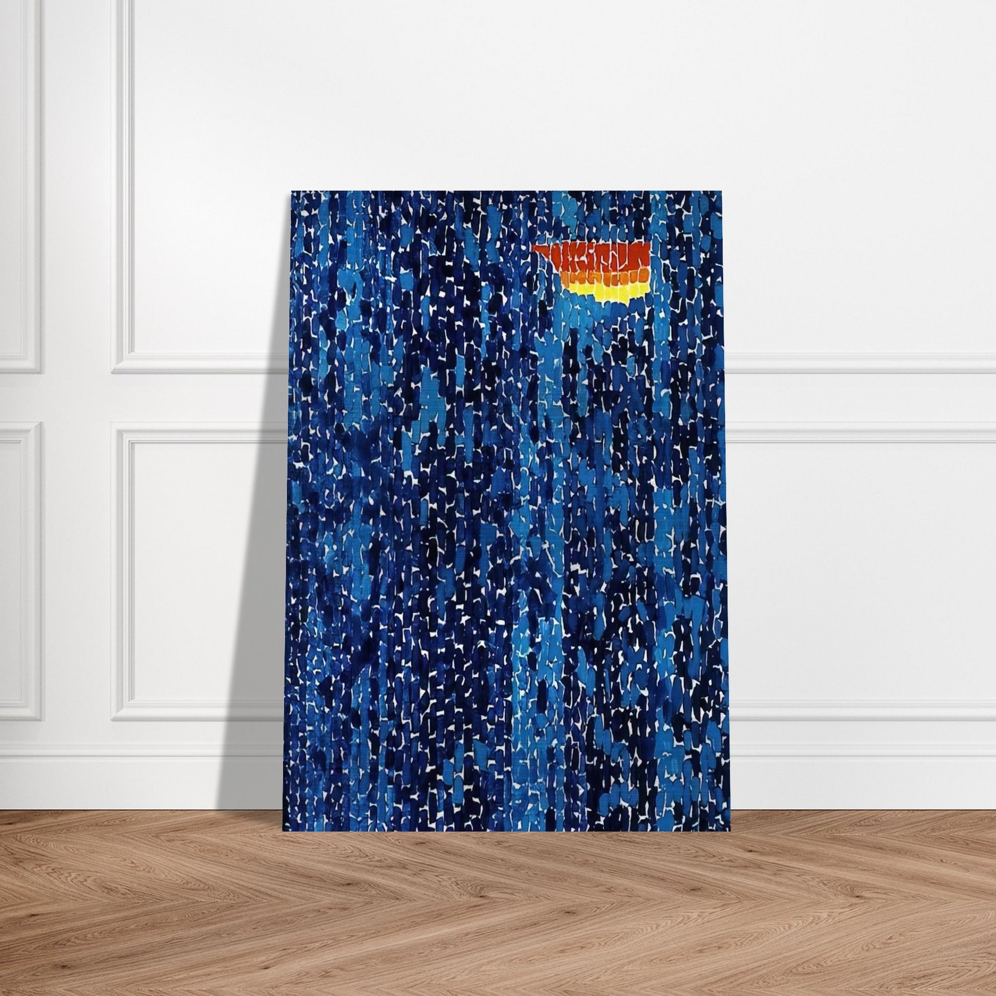 STARRY NIGHT AND THE ASTRONAUTS 1972 - Alma Woodsey Thomas Brushed Aluminum Print - 70x100 cm / 28x40 inches | Alma Woodsey Thomas Aluminum Print | Alma Woodsey Thomas Prints