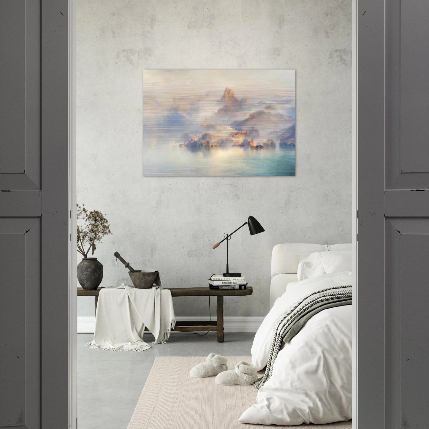 The Dream City - Thomas Moran Brushed Aluminum Print - 70x100 cm / 28x40 inches | Thomas Moran Aluminum Print | Thomas Moran Prints