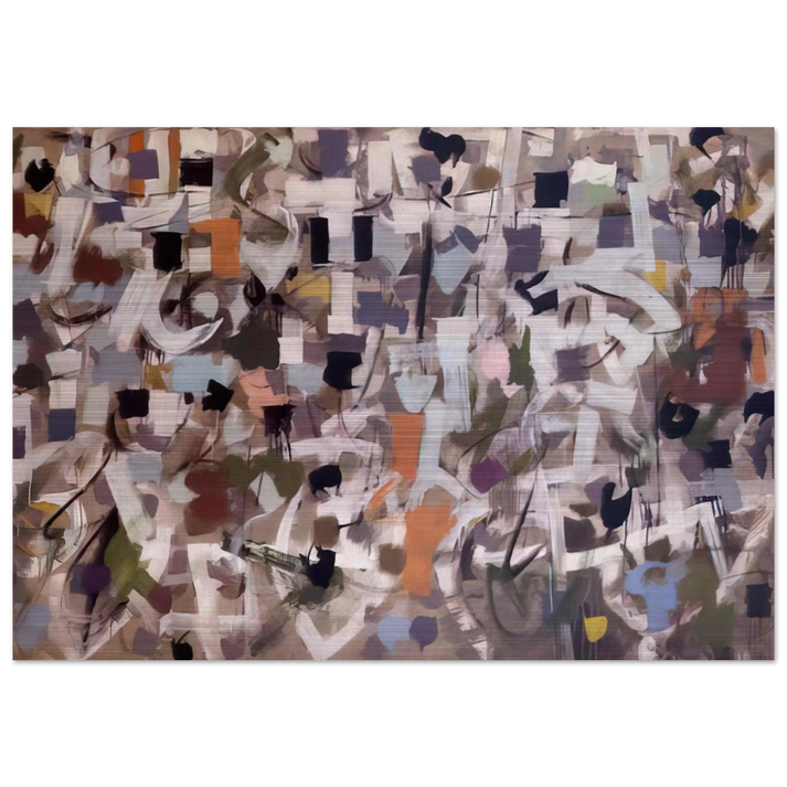 Number 15 - 1953 - Bradley Walker Tomlin Brushed Aluminum Print - 70x100 cm / 28x40 inches | Bradley Walker Tomlin Aluminum Print | Bradley Walker Tomlin Prints