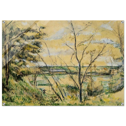 The Oise Valley - Paul Cézanne Acrylic Print - 70x100 cm / 28x40″ inches
