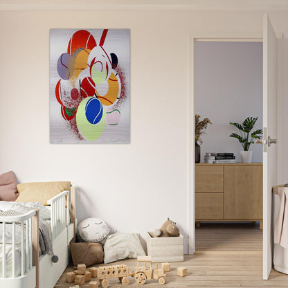 Balls - James Rosenquist Brushed Aluminum Print - 70x100 cm / 28x40 inches | James Rosenquist Aluminum Print | James Rosenquist Prints