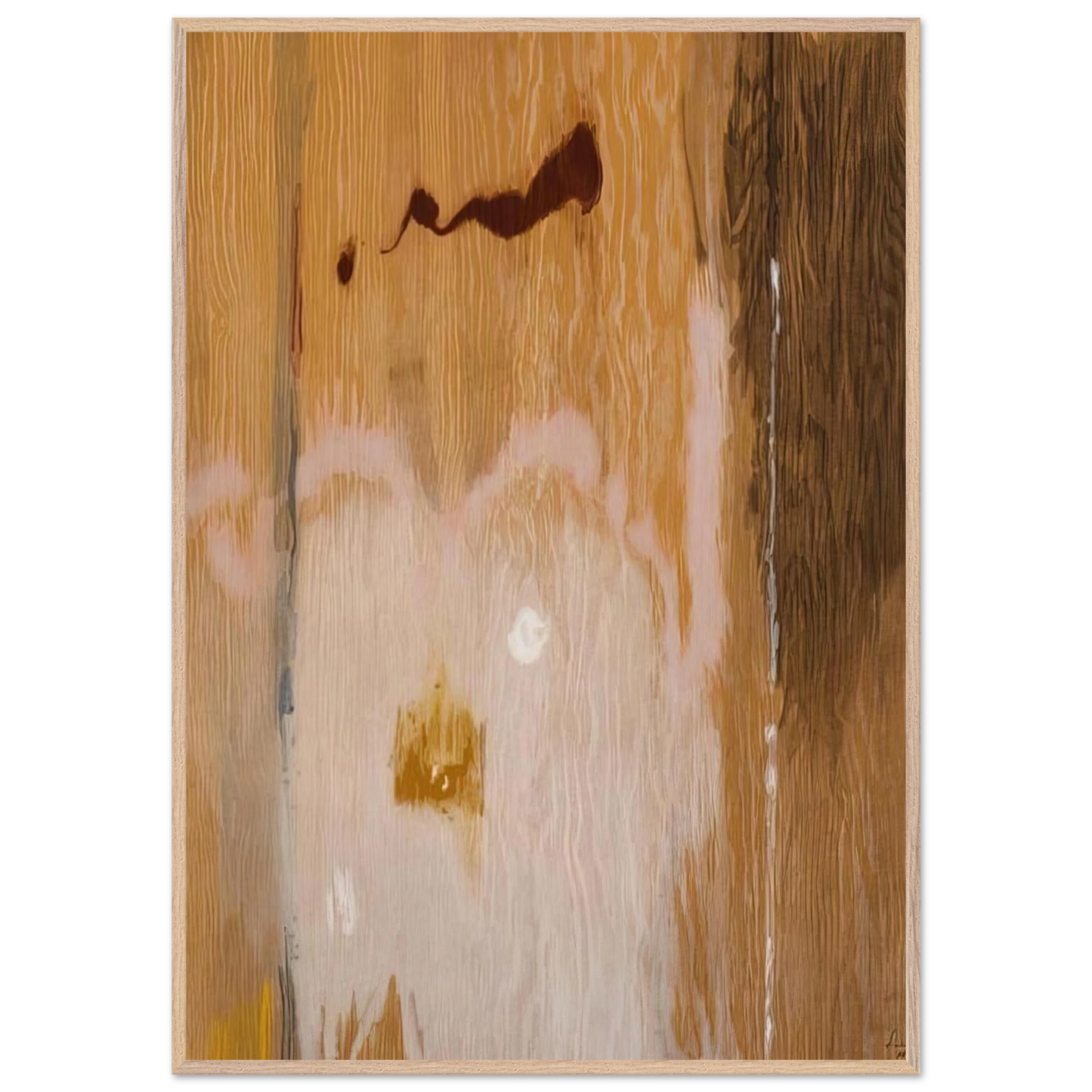 Helen Frankenthaler - Tales of Genji VI - 1998 Wall art - 40x50 cm / 16x20 inches - Premium Wooden Framed Poster With Fine Art Paper-canvas - Black frame