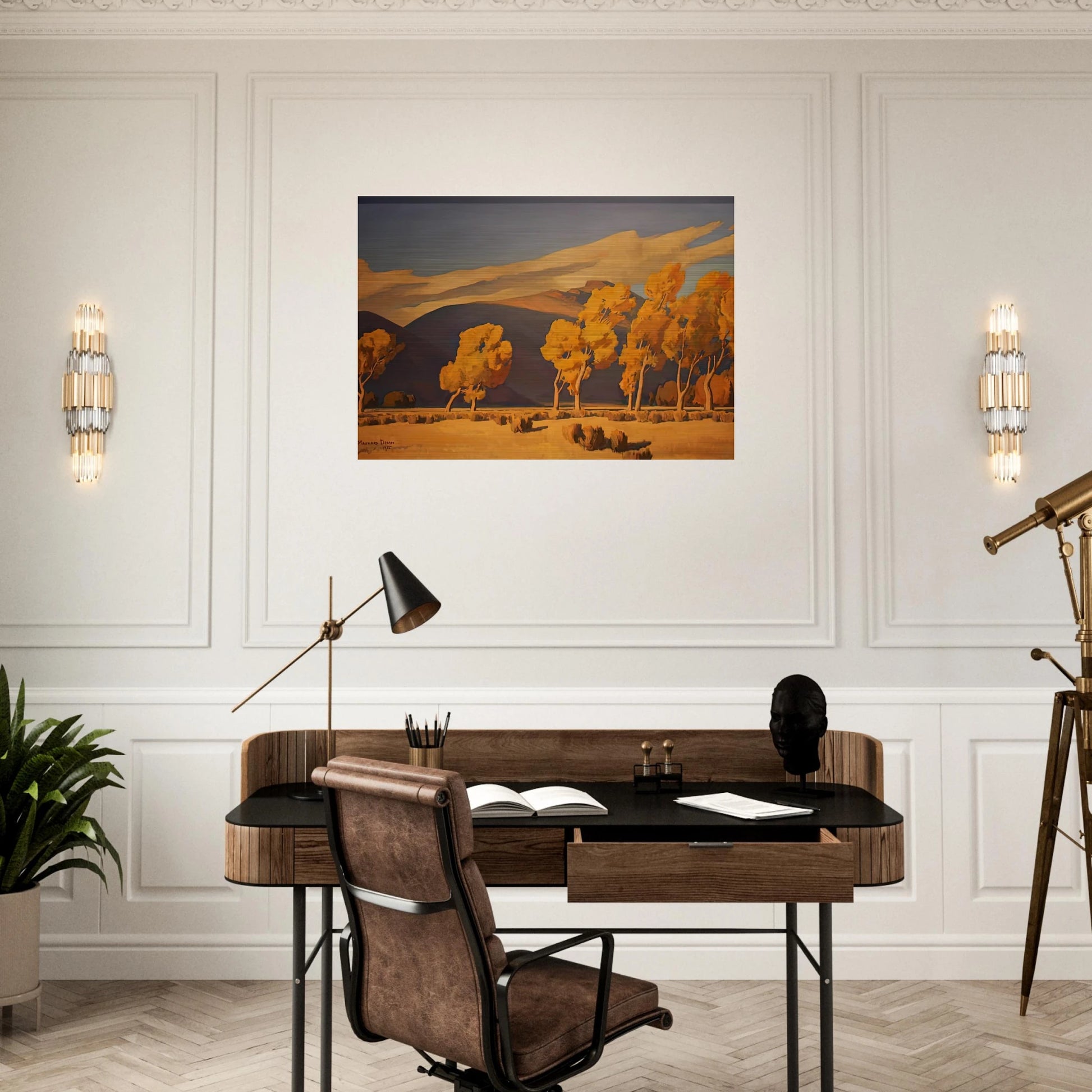 NOVEMBER IN NEVADA 1935 - Maynard Dixon Brushed Aluminum Print - 70x100 cm / 28x40 inches | Maynard Dixon Aluminum Print | Maynard Dixon Prints