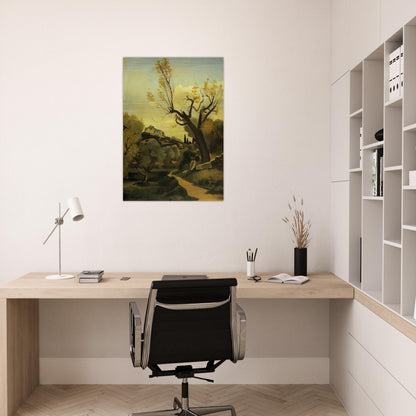 THE ROAD AND THE TREE - Andre Derain Brushed Aluminum Print - 70x100 cm / 28x40 inches | Andre Derain Aluminum Print | Andre Derain Prints