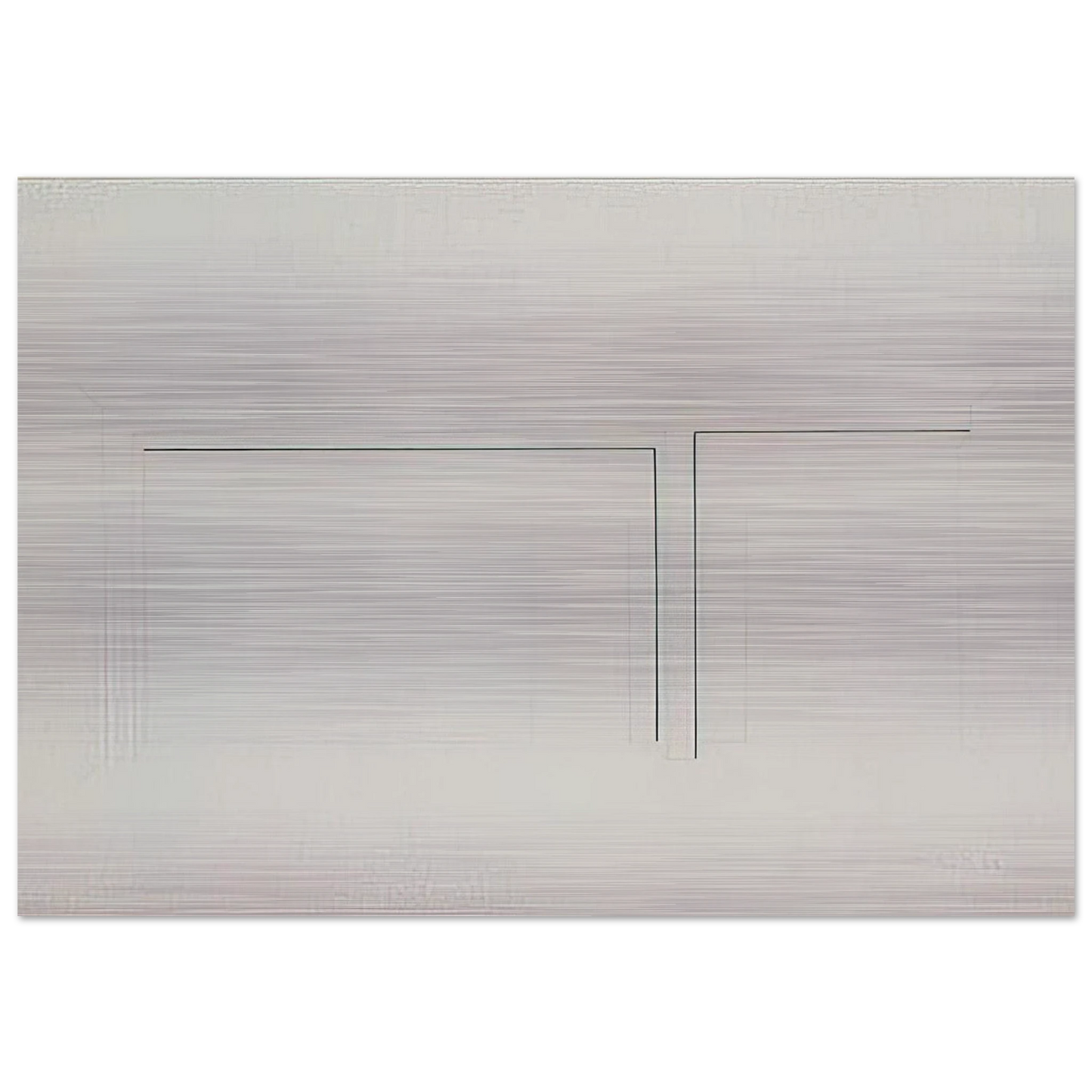 Untitled - 1983 - Fred Sandback Brushed Aluminum Print - 70x100 cm / 28x40 inches | Fred Sandback Aluminum Print | Fred Sandback Prints