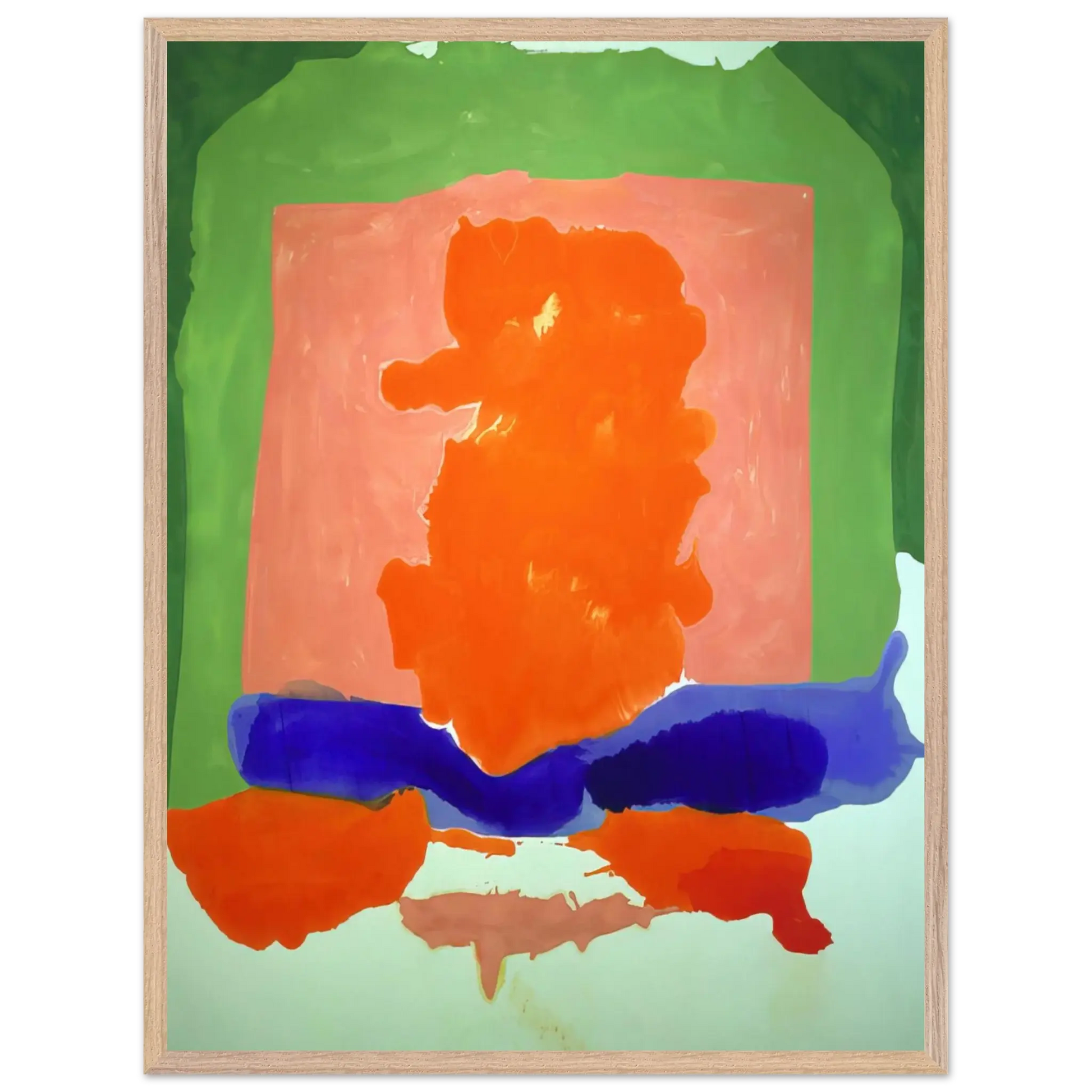 Helen Frankenthaler - Small s Paradise - 1964 Wall art - 15x20 cm / 6x8 Inches - Premium Wooden Framed Poster With Fine Art Paper - Black frame