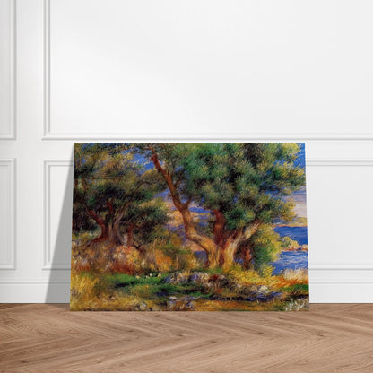 Landscape near Manton - Pierre-Auguste Renoir Brushed Aluminum Print - 70x100 cm / 28x40 inches | Pierre-Auguste Renoir Aluminum Print | Pierre-Auguste Renoir Prints