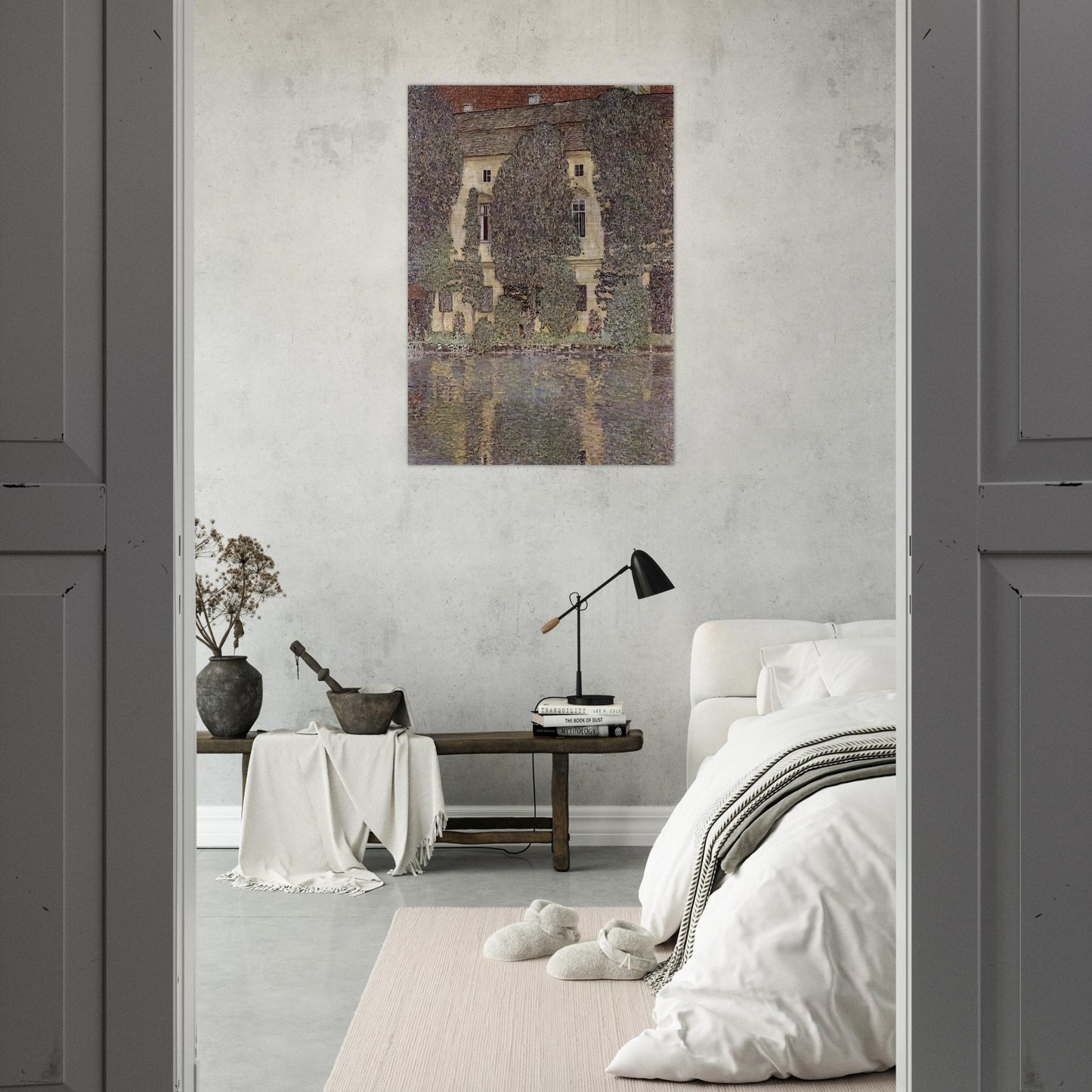 THE SCHLOSS KAMMER ON THE ATTERSEE III 1910 - Gustav Klimt Brushed Aluminum Print - 70x100 cm / 28x40 inches | Gustav Klimt Aluminum Print | Gustav Klimt Prints