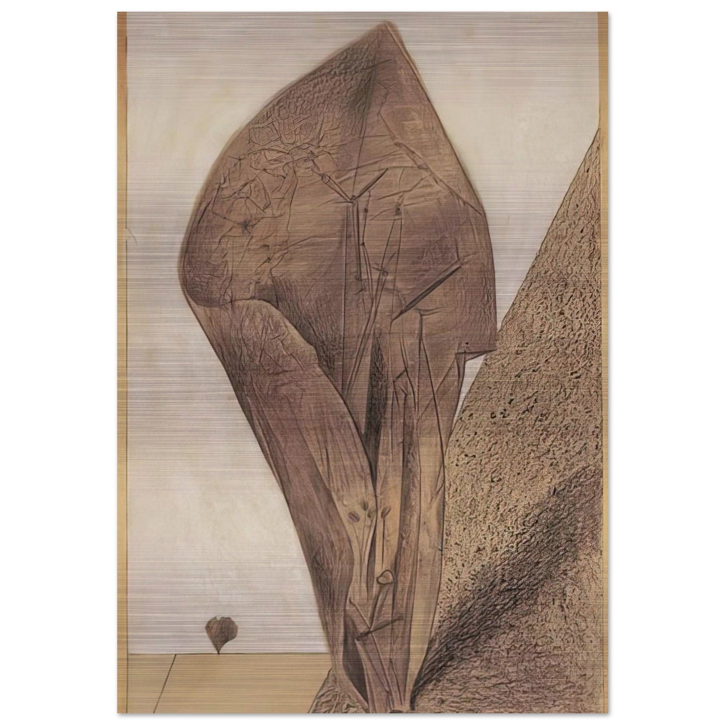 She keeps her secret - Max Ernst Brushed Aluminum Print - 70x100 cm / 28x40 inches | Max Ernst Aluminum Print | Max Ernst Prints