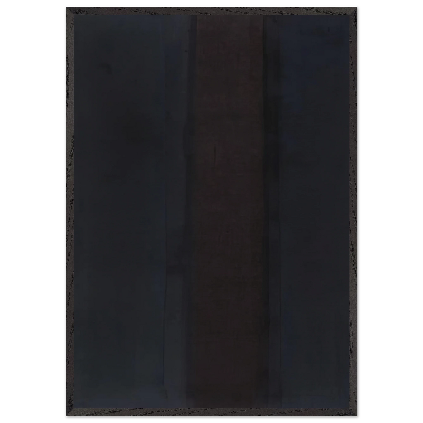 Umber Blue - 1987 - Yun Hyong-keun 70x100 cm / 28x40 inches Framed Art Print – Black Wooden Frame