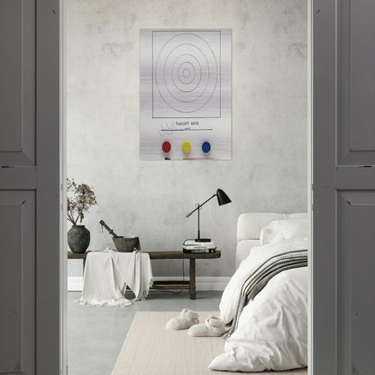 TARGET ULAE 89 - Jasper Johns Brushed Aluminum Print - 70x100 cm / 28x40 inches | Jasper Johns Aluminum Print | Jasper Johns Prints