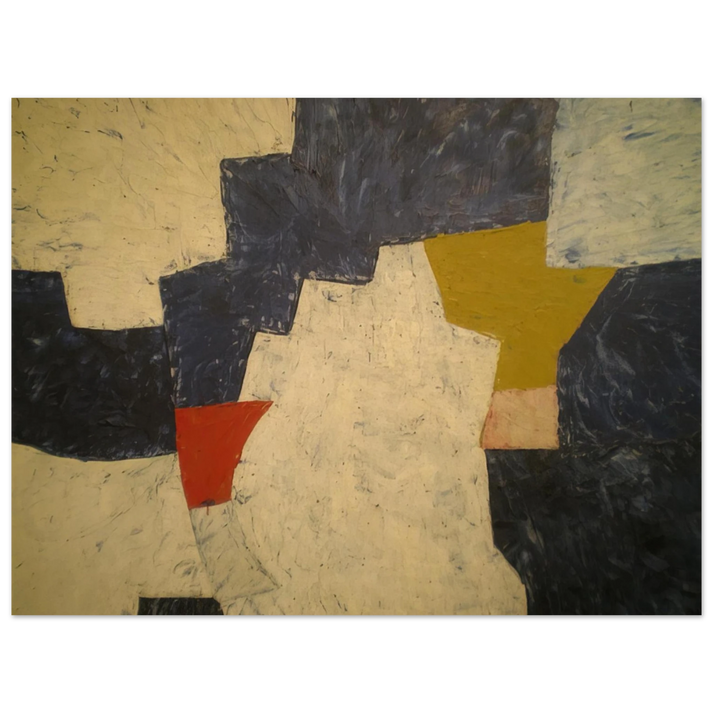 Serge Poliakoff - Composition - 1952  75x100 cm / 30x40inches Fine Art Poster