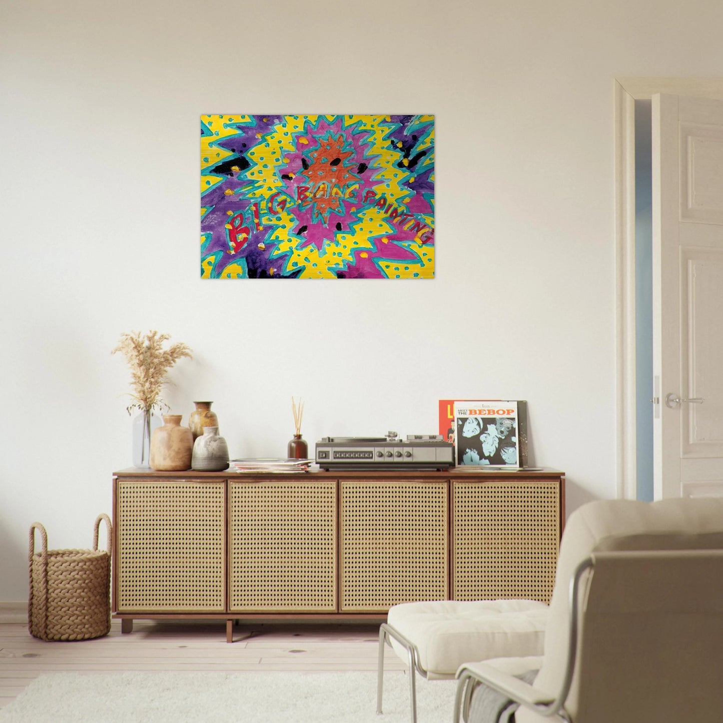 Big Bang Painting - 1988 - Paul Thek Brushed Aluminum Print - 70x100 cm / 28x40 inches | Paul Thek Aluminum Print | Paul Thek Prints