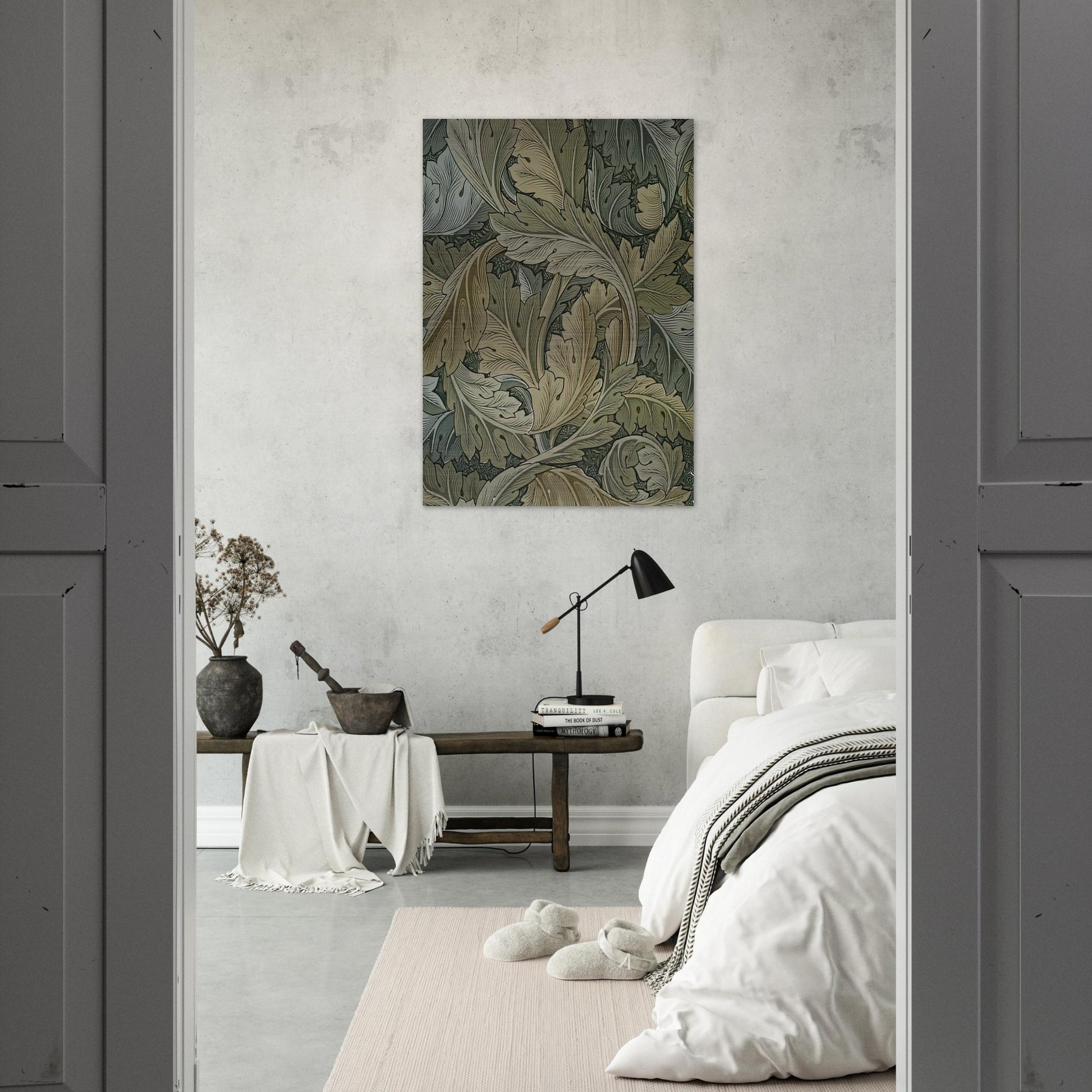 ACANTHUS WALLPAPER 1875 - William Morris Brushed Aluminum Print - 70x100 cm / 28x40 inches | William Morris Aluminum Print | William Morris Prints